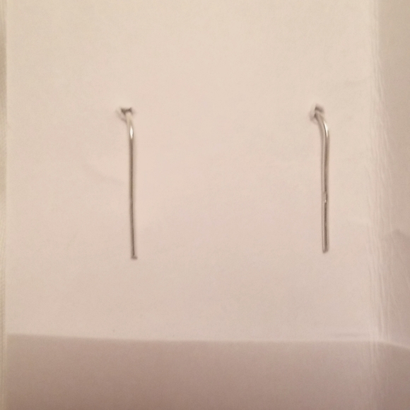 Never Worn Fish Earrings Silver Dangling Earrings - Picture 2 of 3